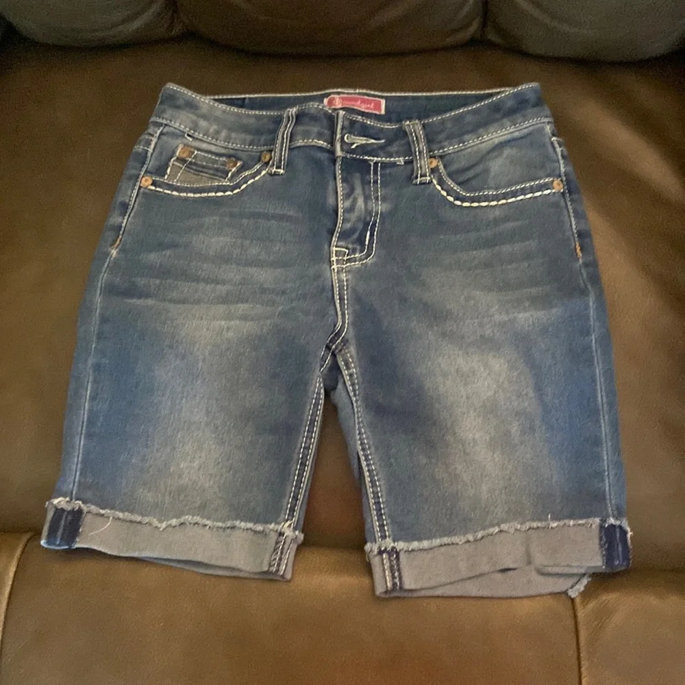 Girls jean skirts.